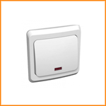 Выключатель кнопочный 1 СП с индикатором Этюд LEXEL КС10-002b