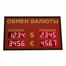 Электронные табло курсов валют